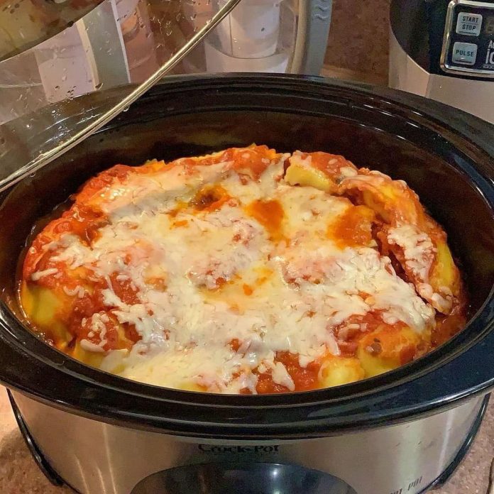 Slow Cooker Ravioli Lasagna Recipe