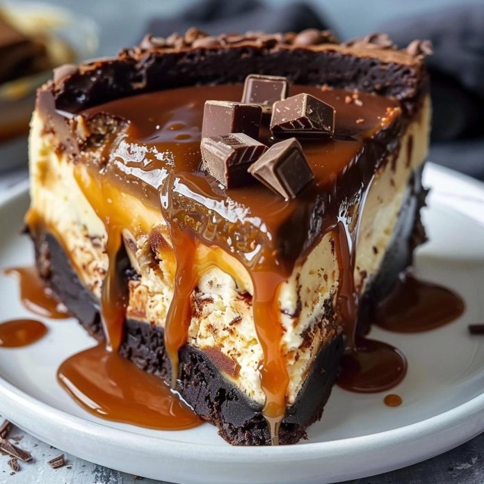 Caramel Brownie Cheesecake