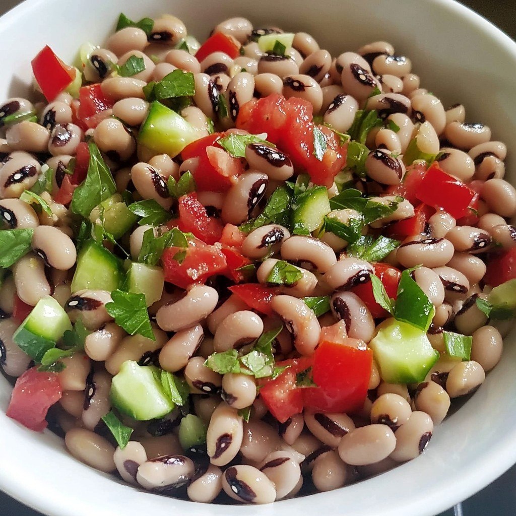 Refreshing Greek Black-Eyed Bean Salad