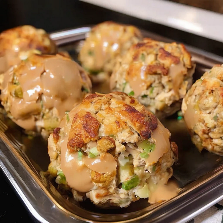 Delicious Turkey and Stuffing Balls