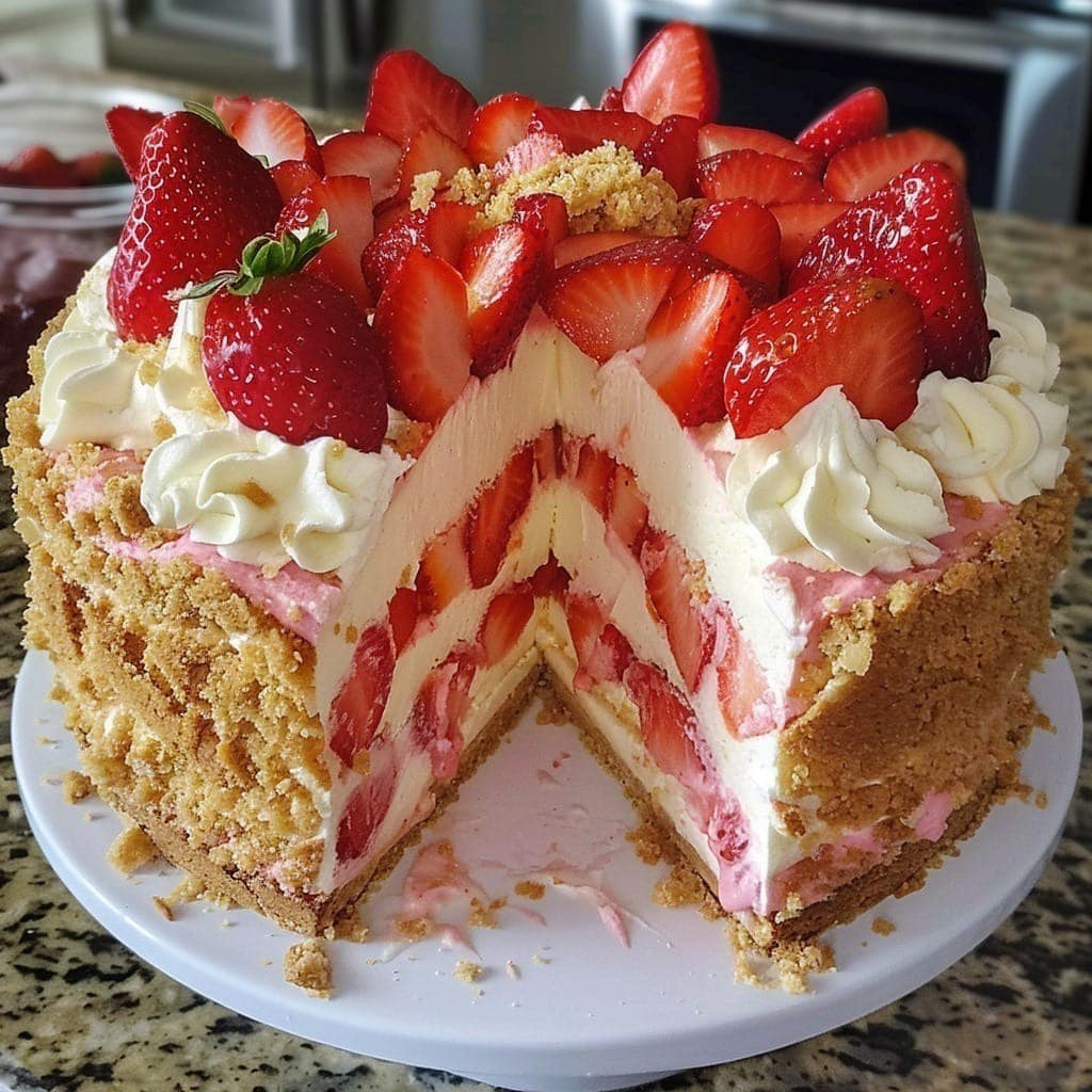 Mouthwatering Strawberry Cheesecake: A Sweet Delight