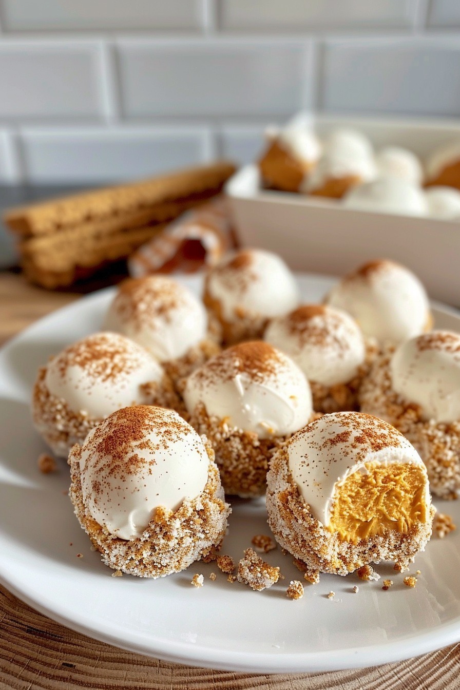 No-Bake Pumpkin Cheesecake Balls