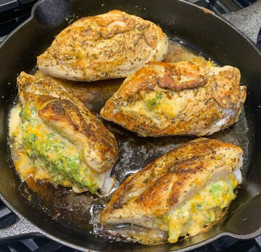 Cheesy Broccoli Stuffed Chicken Breasts