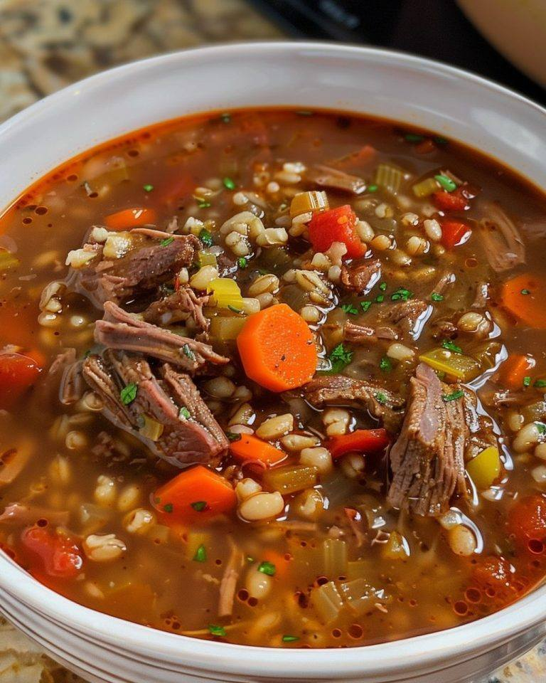 Beef & Barley Soup Crock Pot Recipe