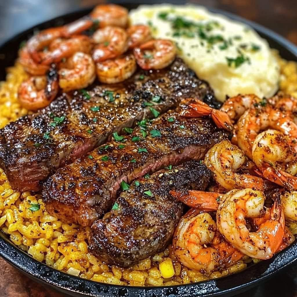 CAJUN SURF AND TURF DELIGHT