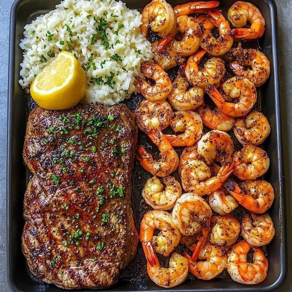 CAJUN SHRIMP AND STEAK FEAST