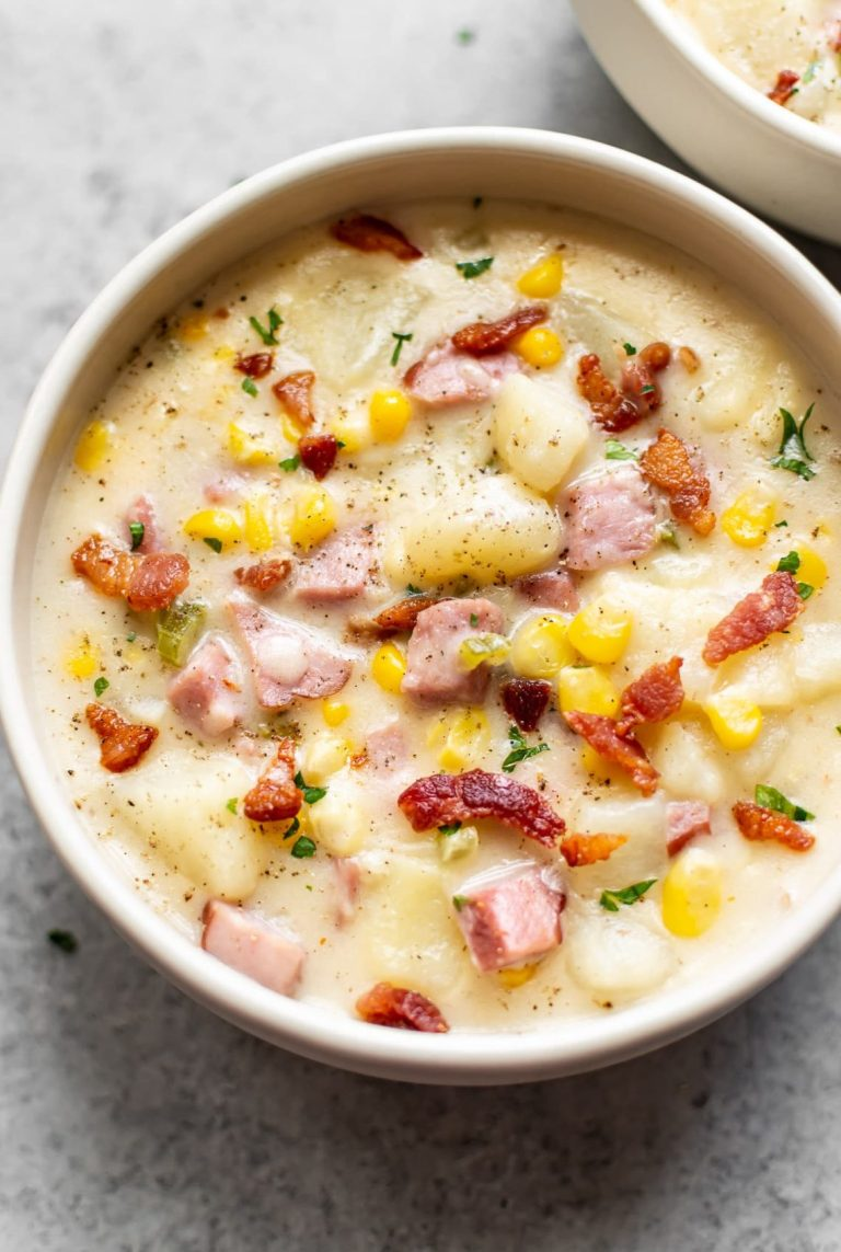 Smoked Ham Potato Corn Chowder