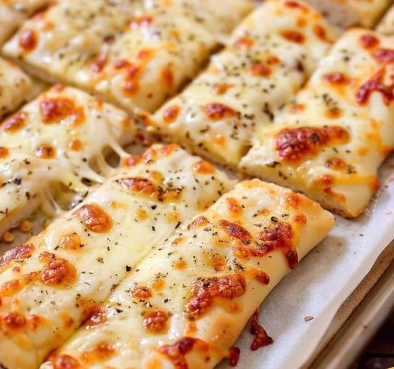 Homemade Cheesy Garlic Breadsticks Recipe