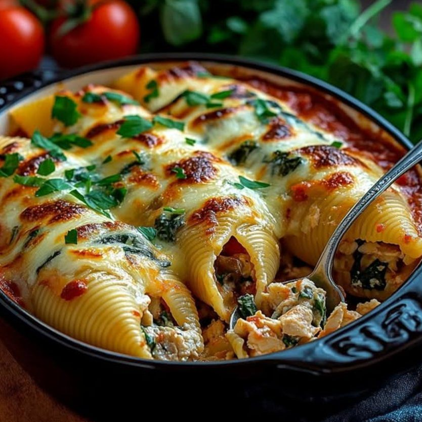 Spinach and Ricotta Stuffed Shells Recipe