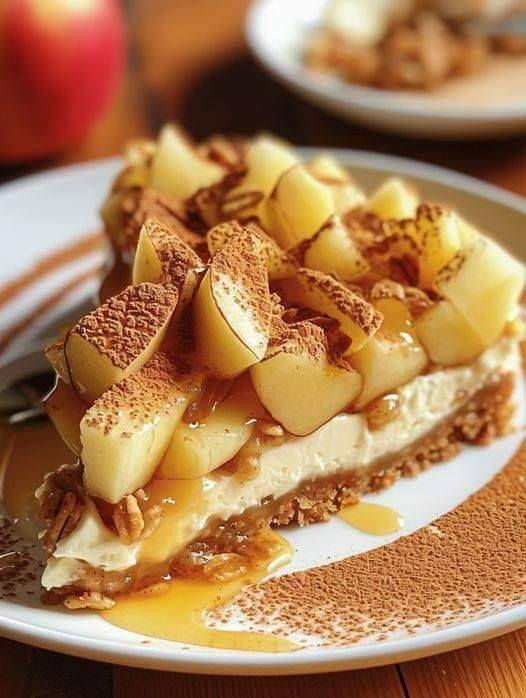 Crispy Apple Cheesecake