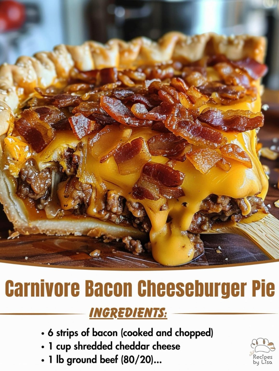 Carnivore Bacon Cheeseburger Pie: A Flavorful, Low-Carb Delight