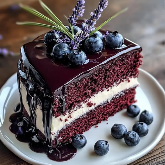 Blueberry Chocolate Lavender Dream Cake