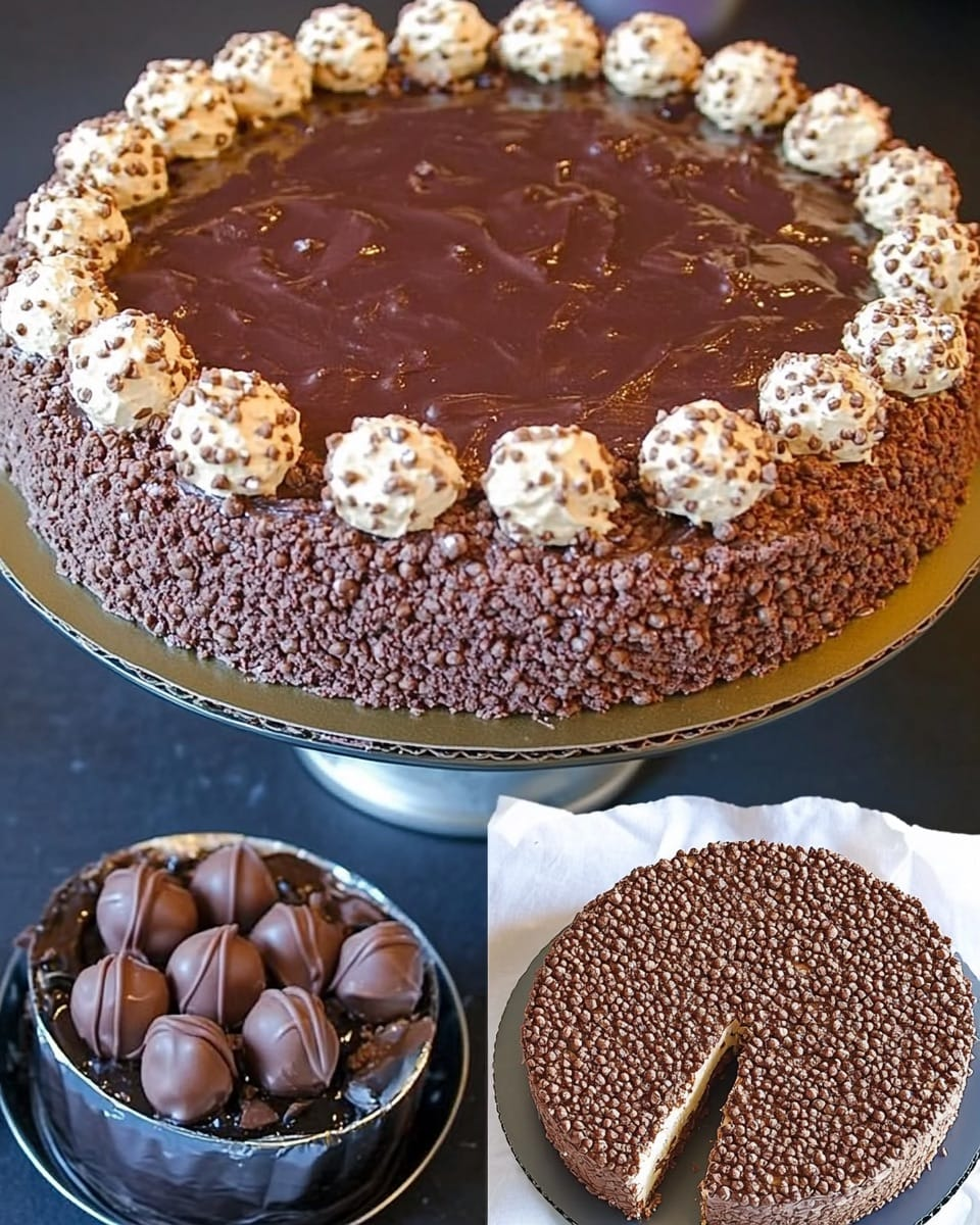 20 minute Ferrero Rocher cake without baking