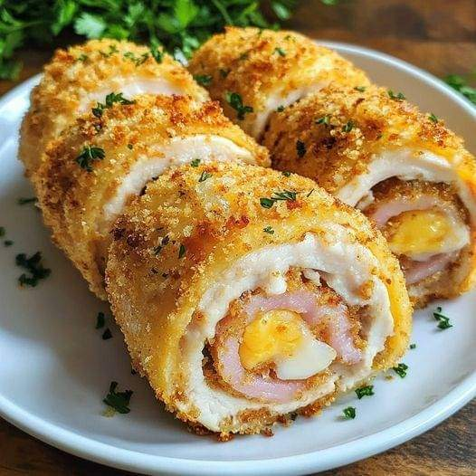 Unbaked Chicken Meat Rolls