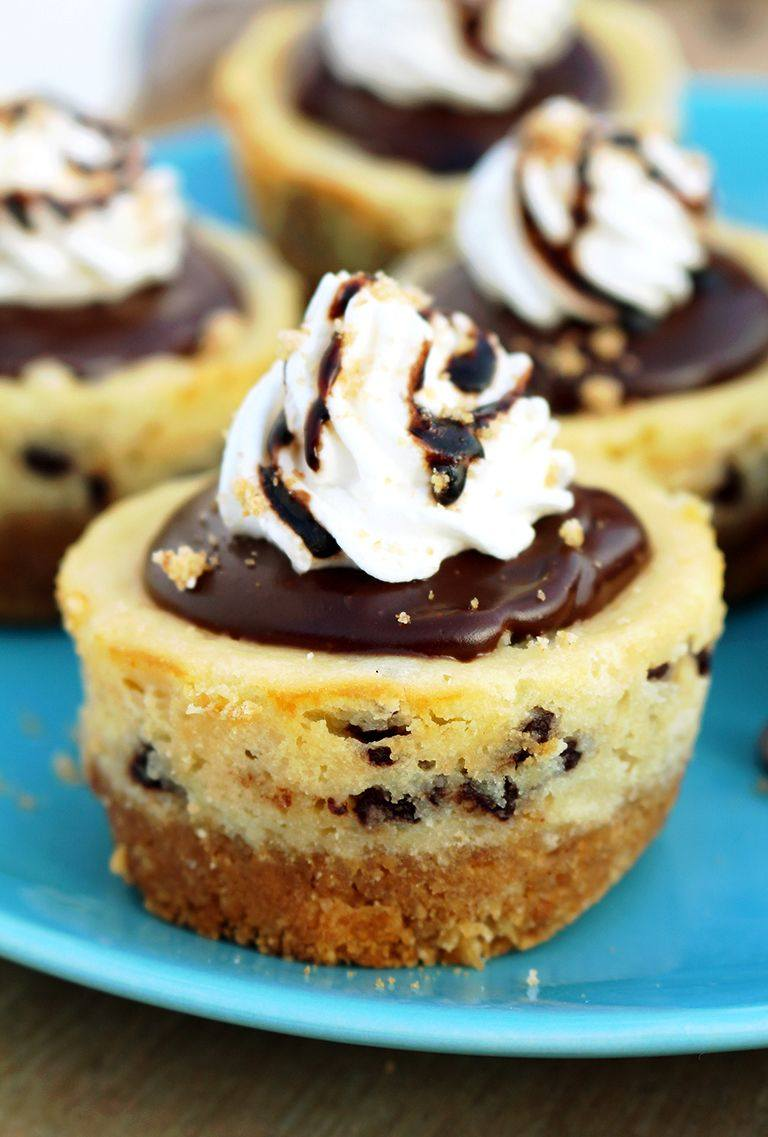 Chocolate Chip Mini Cheesecakes