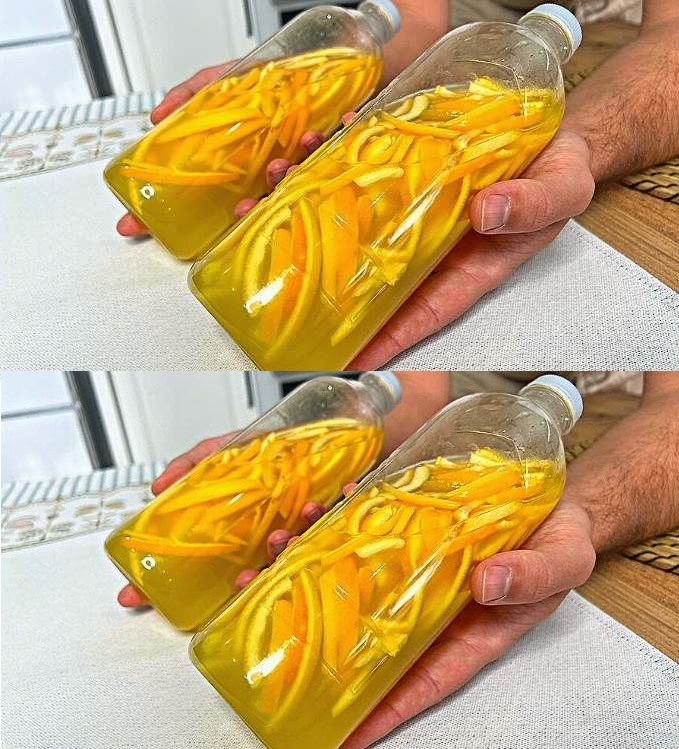 Put orange peels in a bottle: the tip to save money.