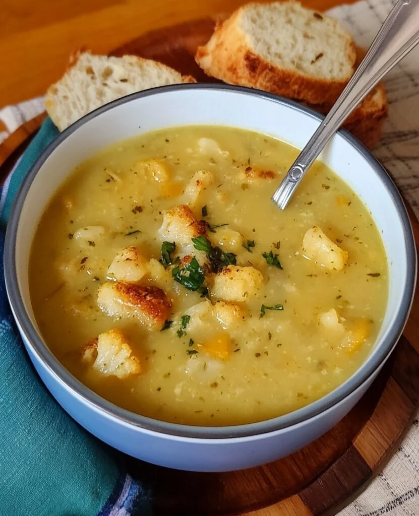 Creamy Vegan Cauliflower Soup