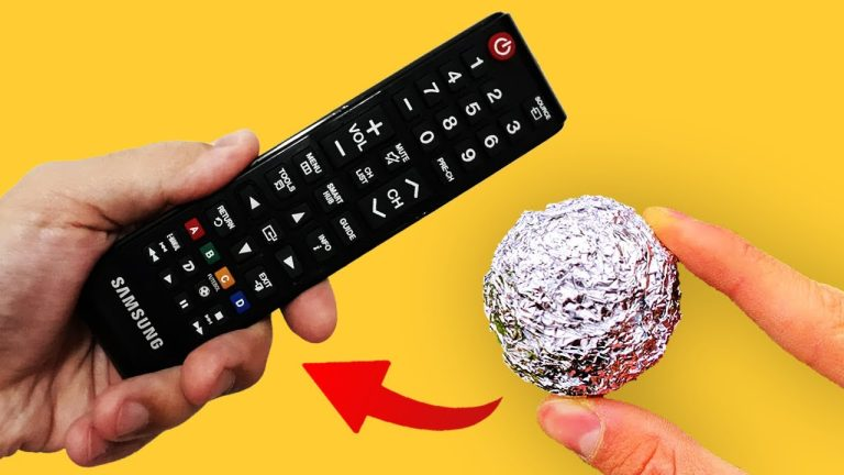 The Magical Touch of Aluminum Foil: Reviving Your TV Remote Control