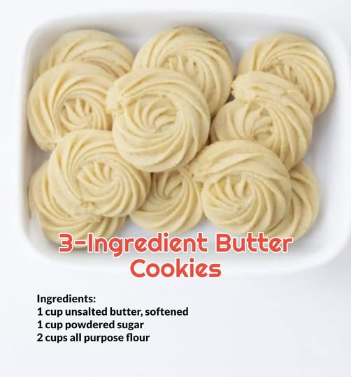 3-Ingredient Butter Cookies