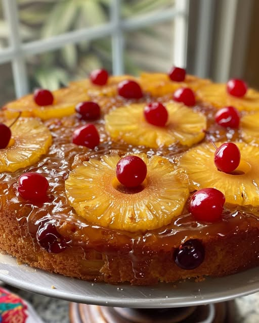 Glazed Pineapple Upside-Down Cake