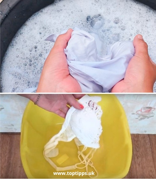 How to rinse dirty linen without much effort.