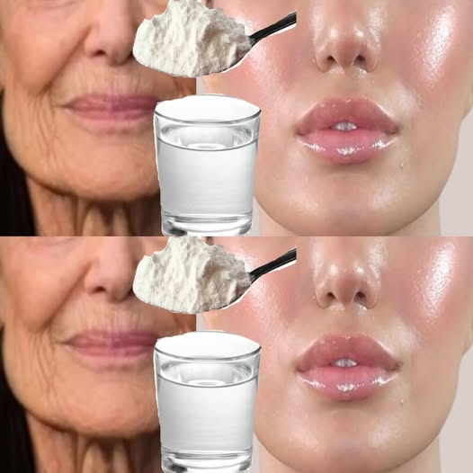 Achieve a Natural Facelift with Collagen Boost! At 70, Wrinkles Fade in Just 3 Minutes! (Baking Soda & Water Skin Care)