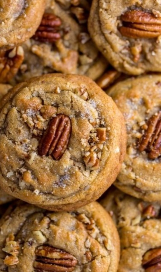 Butter Pecan Cookies – Don’t LOSE this Recipe 😋 Ingredients 1 cup Butter Unsalted, Melted ½ cup Granulated sugar 1 cup Brown sugar 2 Eggs Large Must express something to keep getting my recipes.. Thank you. 🔗 Recipe in first (c.o.m.m.e.n.t ). 👇