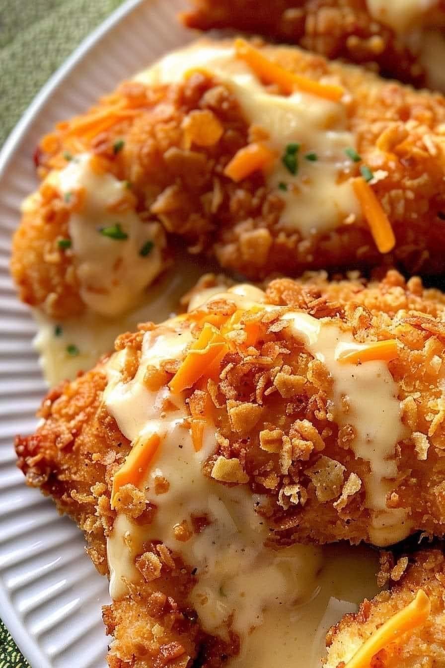 Crispy Cheddar Chicken – Baked