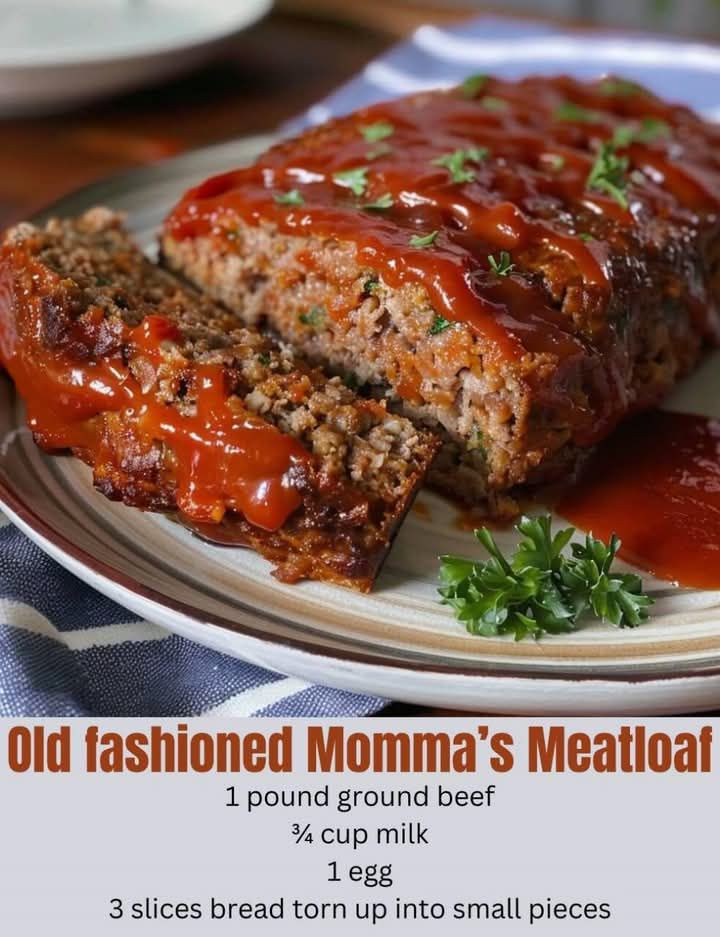 Old-Fashioned Momma’s Meatloaf Recipe