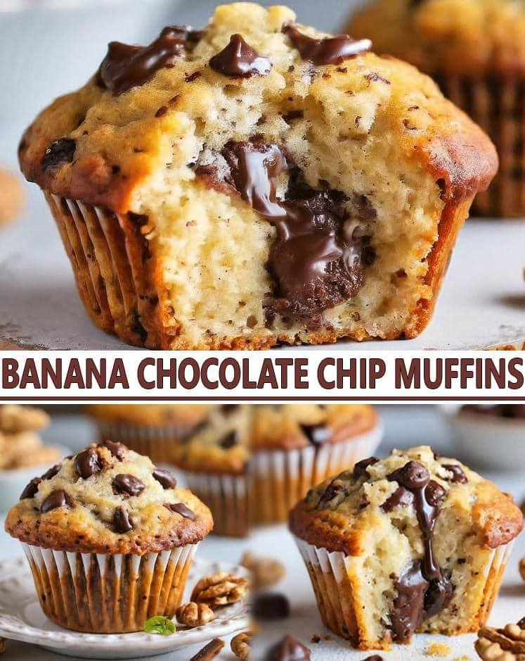  Banana Chocolate Chip Muffins