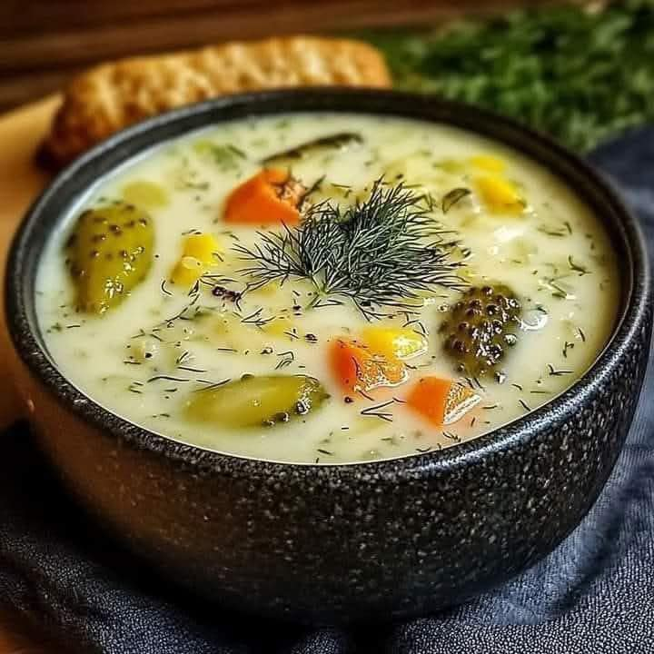 Creamy Dill Pickle Soup