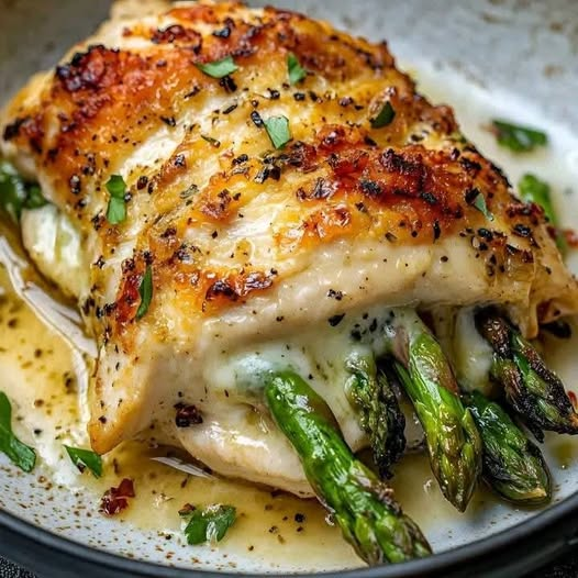 Asparagus Stuffed Chicken Breast