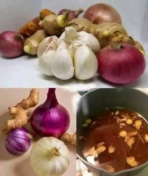 ginger and red onions