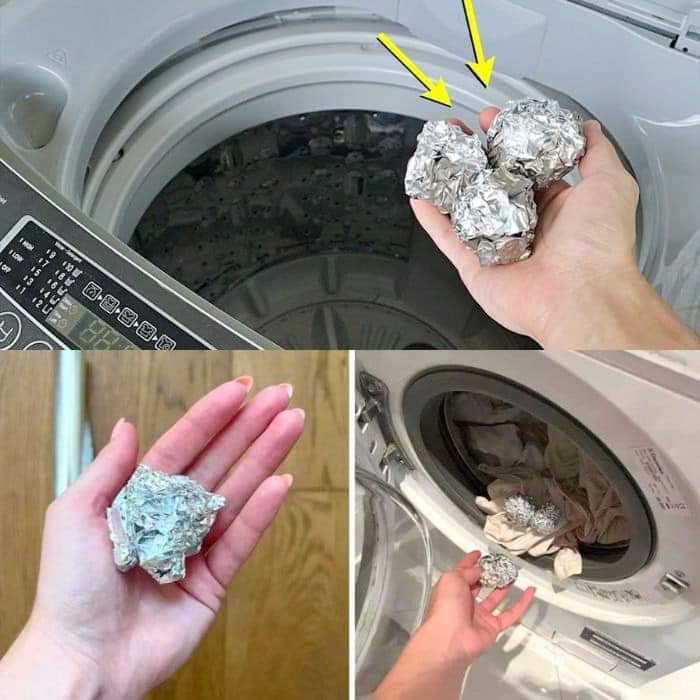 People are putting aluminum foil in the washing machine