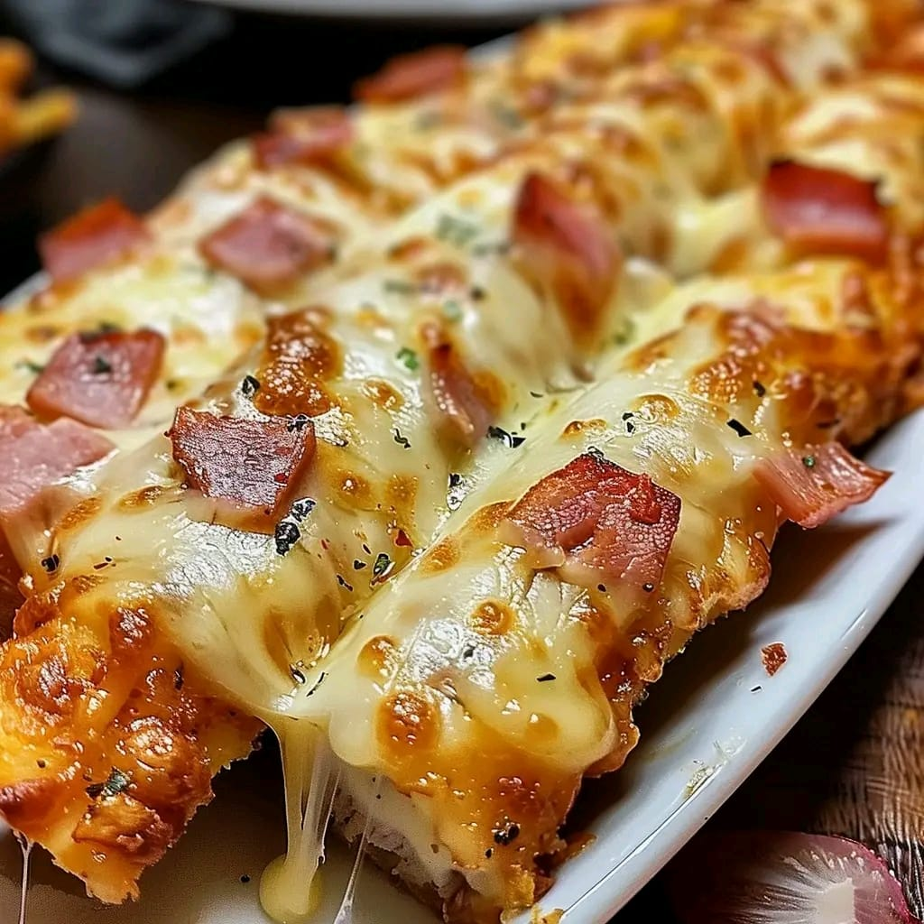 Hasselback Chicken with Spinach, Turkey Bacon, and Cheese