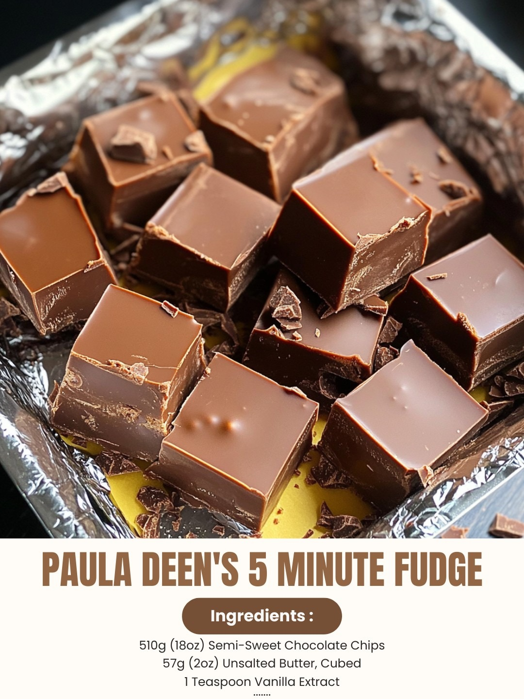 PAULA DEEN’S 5 MINUTE FUDGE – Don’t LOSE