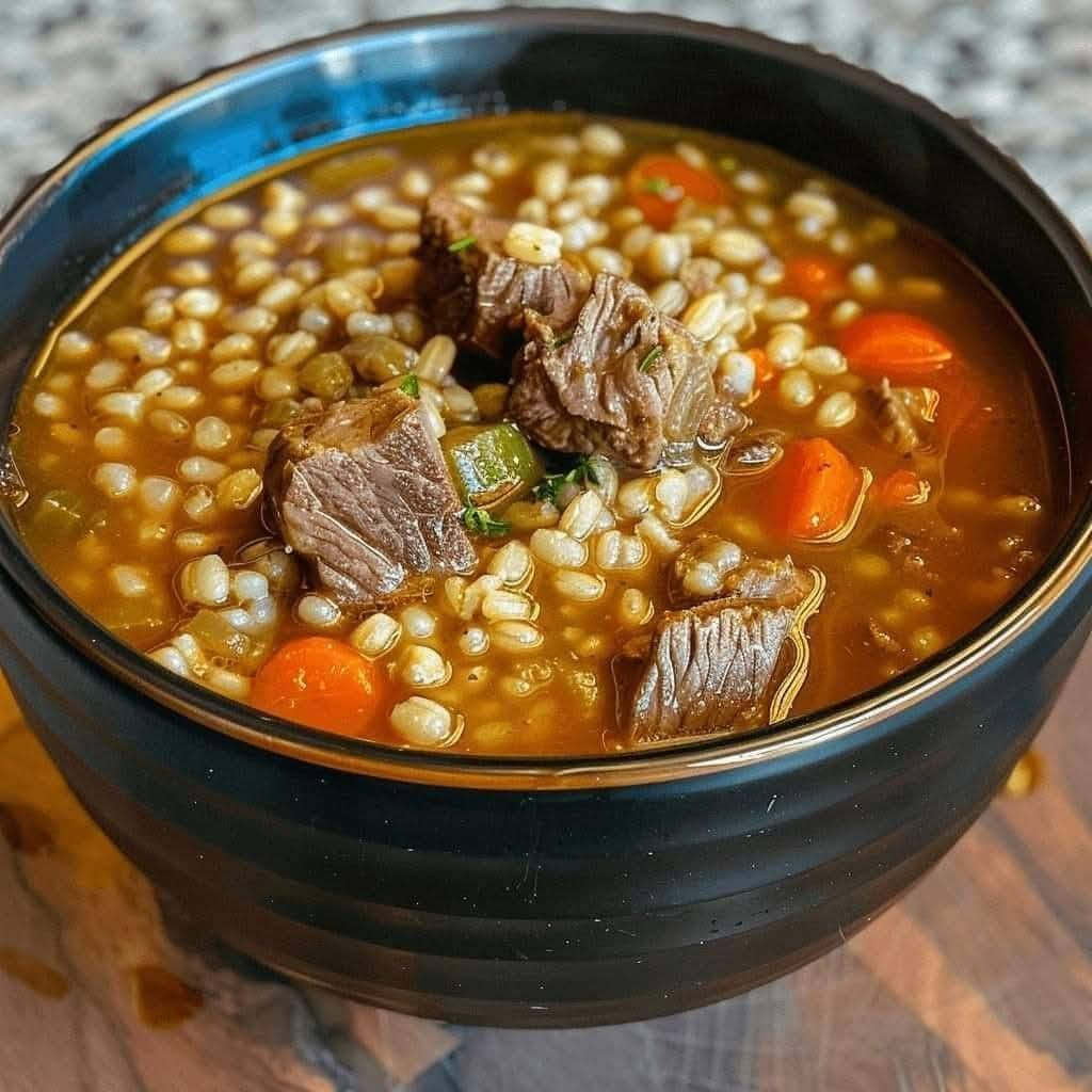 Classic Beef Barley Soup Recipe