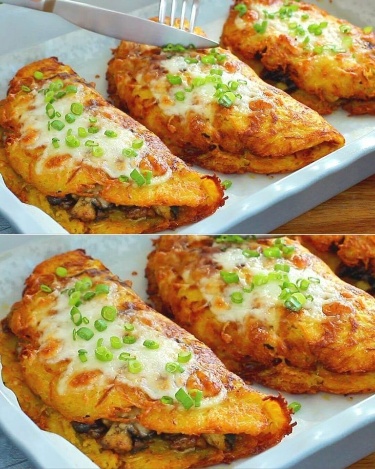 Potato-Crusted Chicken and Mushroom Stuffed Dish