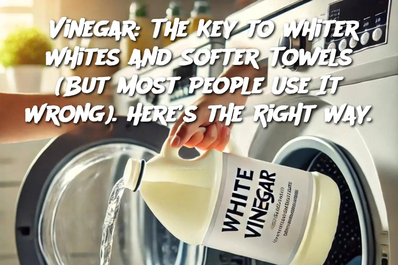 Vinegar: The Key to Whiter Whites and Softer Towels (But Most People Use It Wrong). Here’s the Right Way.