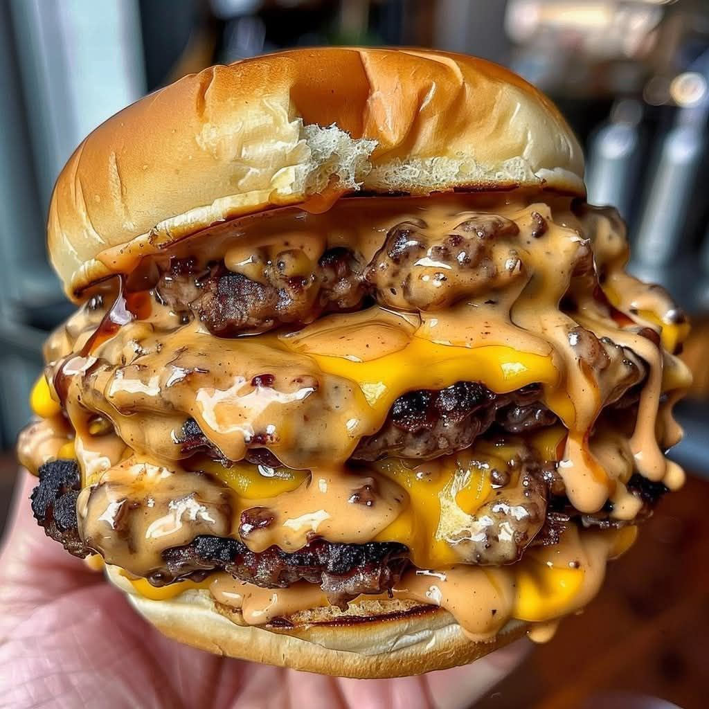 Double Cheesy Smash Burger with Special Sauce