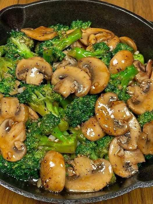 Broccoli and Mushroom Stir Fry