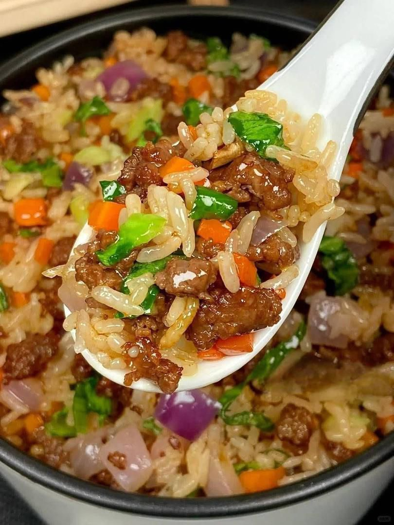 Onion Beef Fried Rice Recipe