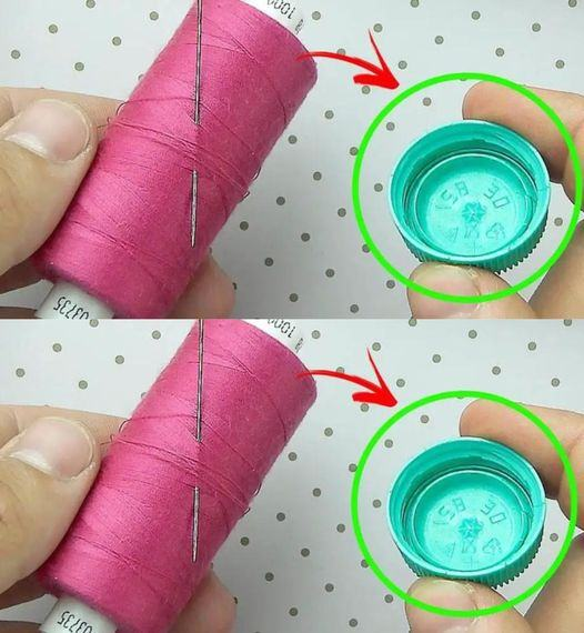 A Simple Trick for Easy Needle Threading – All You Need Is a Bottle Cap