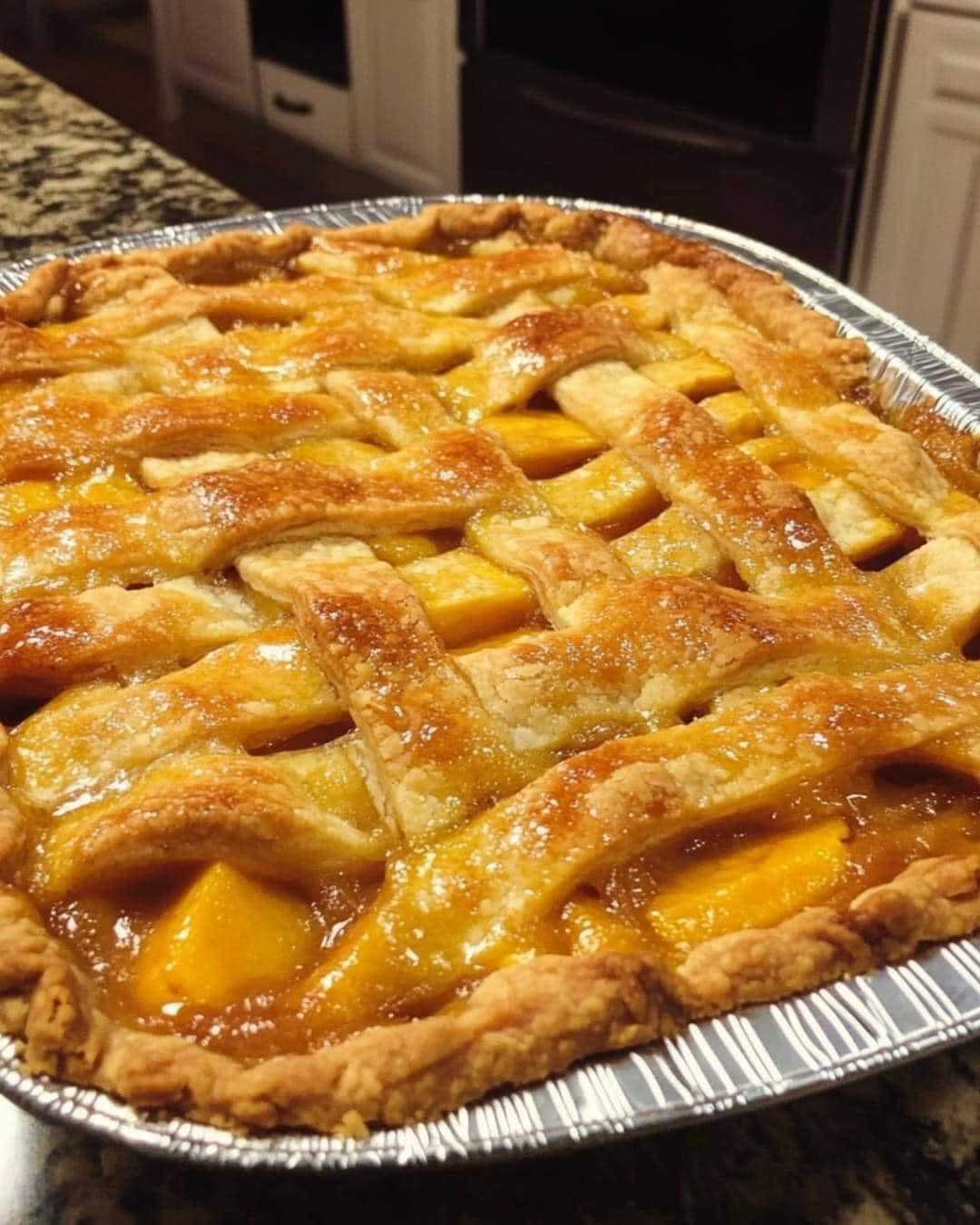 Grandma’s Peach Cobbler pie