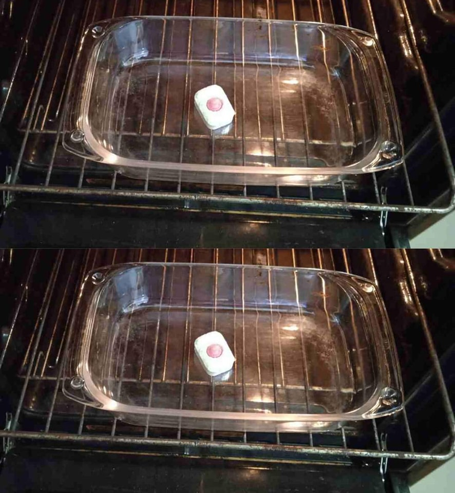 The trick to cleaning the oven “effortlessly”. Burnt fat also disappears