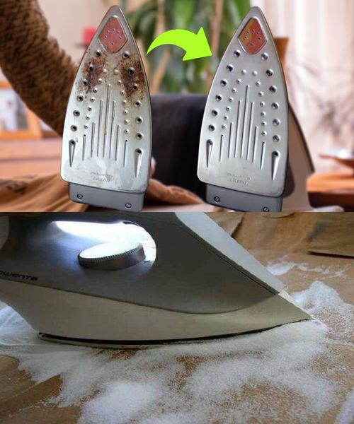 Dirty iron, the laundry method to clean it from top to bottom: good as new.