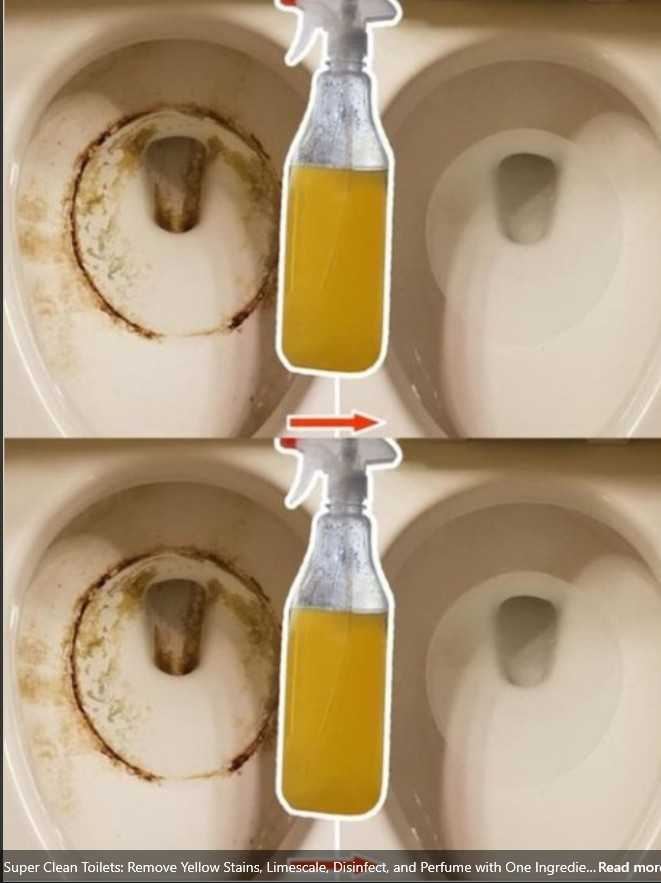 Super Clean Toilets: Remove Yellow Stains, Limescale, Disinfect, and Perfume with One Ingredient