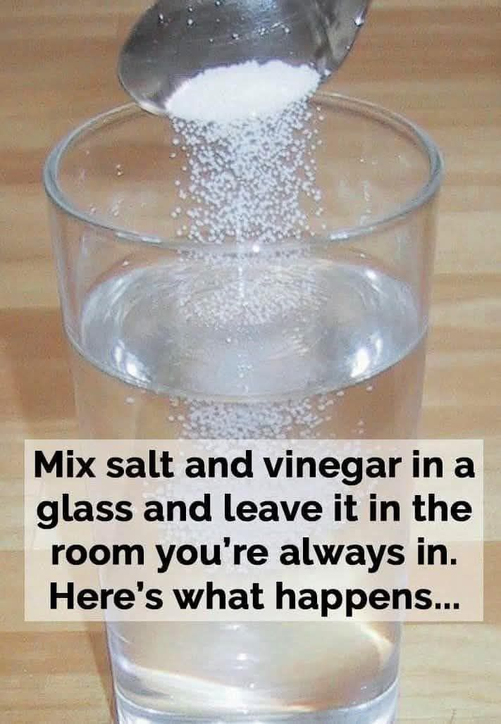 Natural Salt and Vinegar Remedy for Cleansing Room Energy